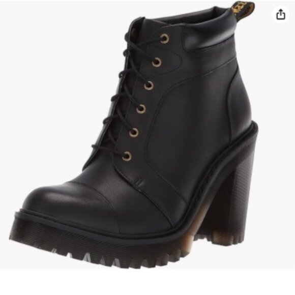 Dr. Martens Women's Averil Fashion Boot Lace Up Heeled Ankle Boot 6 - Picture 2 of 8